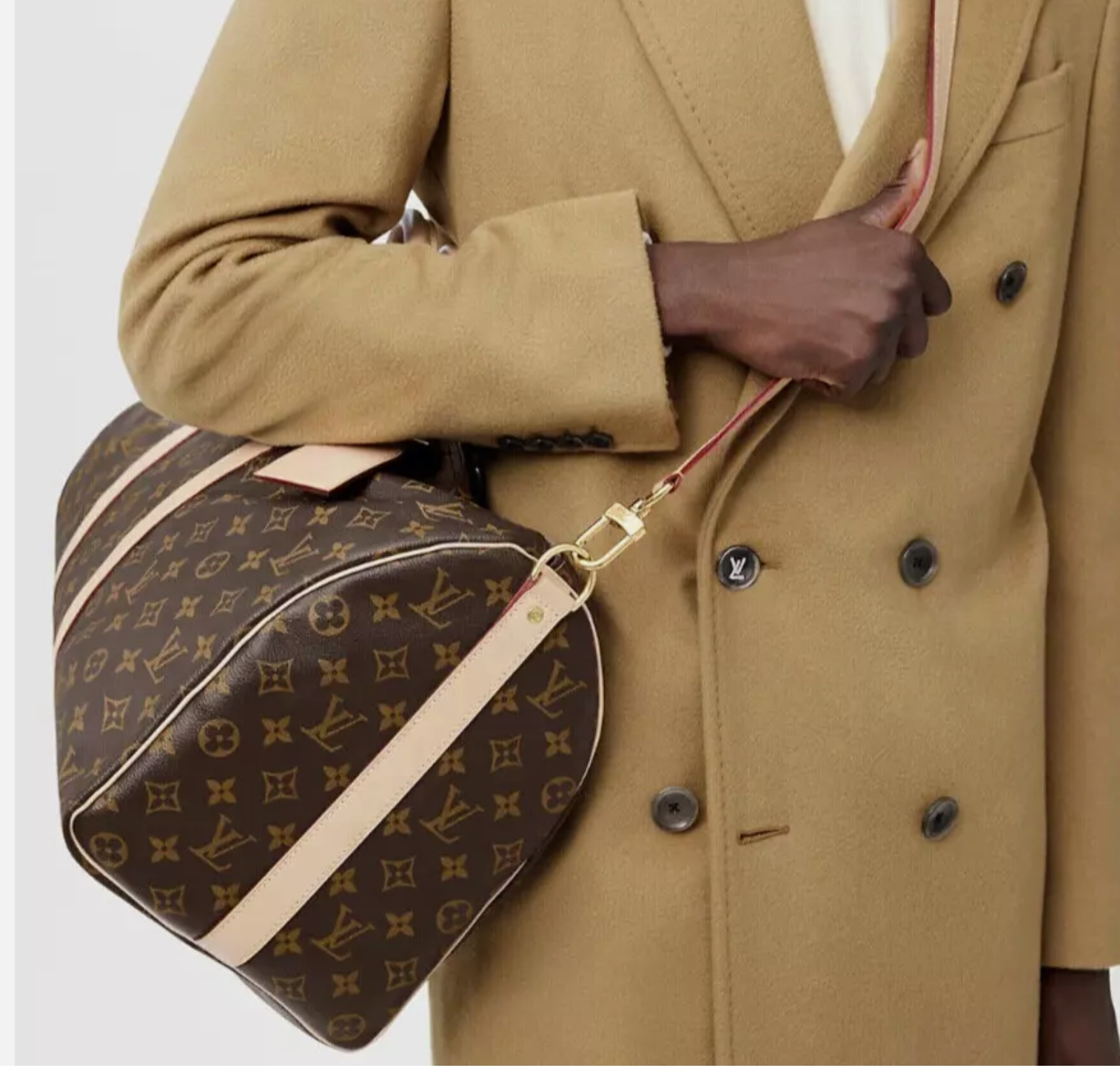 Louis Vuitton Keepall Bandouliere Duffle Bag 45 Brown Canvas M41418 lv men bag 
