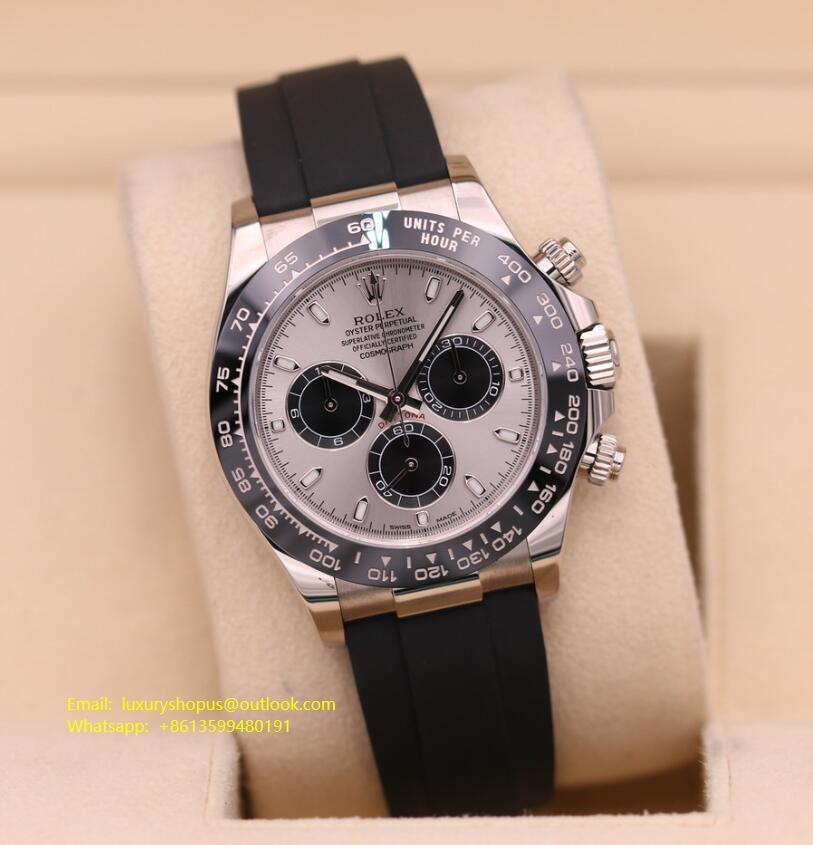 Rolex Daytona White Gold Black Mother of Pearl Dial 116509 Swiss automatic watch