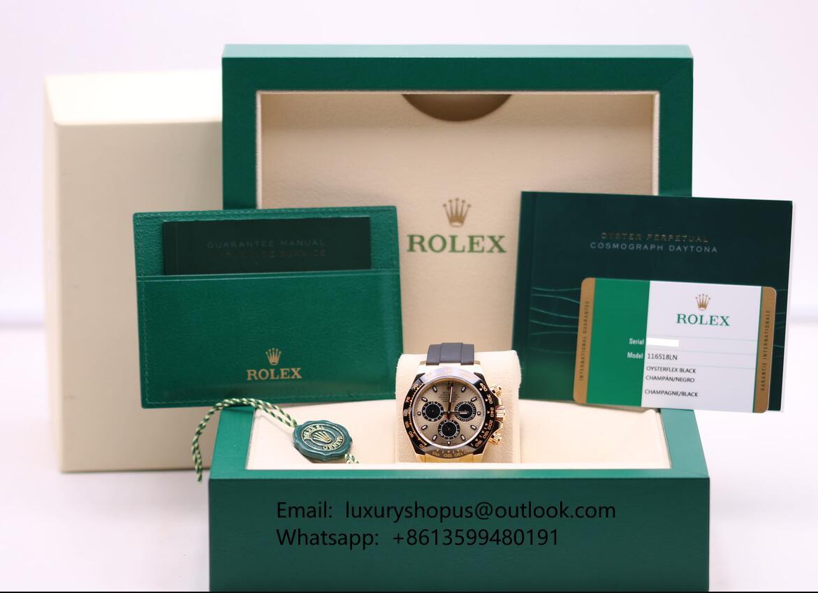 Rolex Daytona White Gold Black Mother of Pearl Dial 116509 Swiss automatic watch