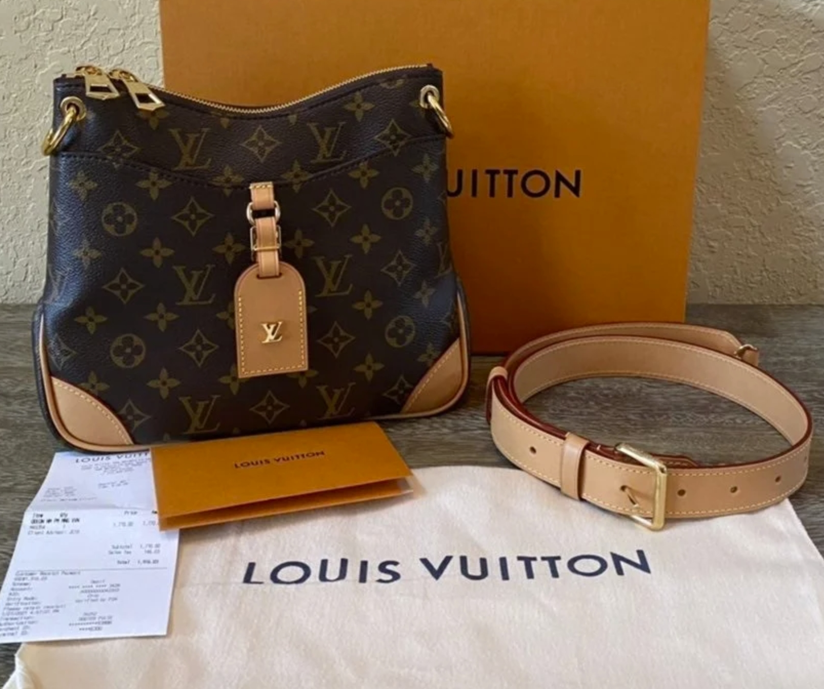 Louis Vuitton Crossbody 28cm Brown LV design luxury replica handbag cheap online