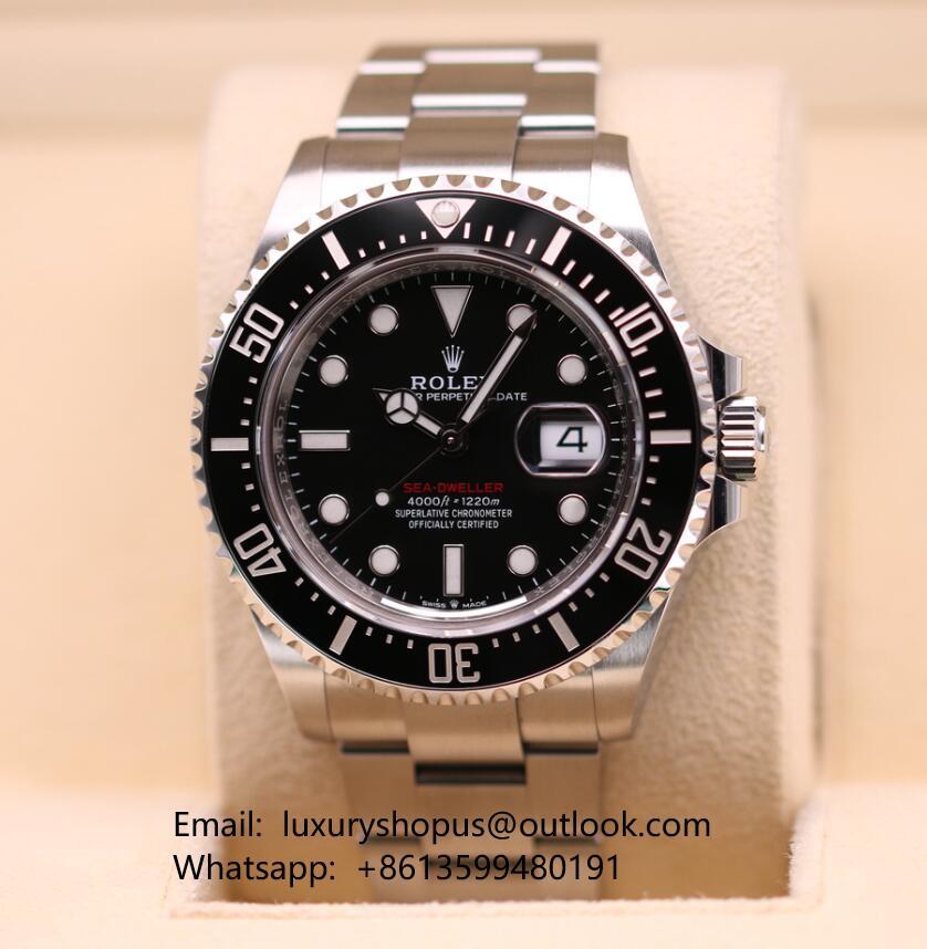 Rolex Sea-Dweller 43 Black Dial 126600 buy luxury brand men swiss military watch