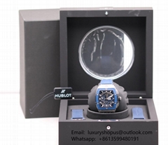        Spirit of Big Bang Titanium Blue Ceramic 642.NL.7170.RX Men women luxury 