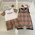Burberry Romper Jumpsuit Newborn Infant Baby Clothes Set Kids Girl Boy Toddler 