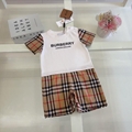Burberry Romper Jumpsuit Newborn Infant Baby Clothes Set Kids Girl Boy Toddler 