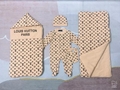LV Burberry Swaddle Suits Blanket Set infants Baby Newborn Swaddles Swaddlebags