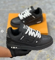 1AHTS7 Black Brand design Shoes                   rainer Men's Luxury Sneakers