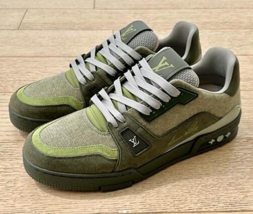 1AHTG7 LV Trainer Sneaker Louis Vuitton designer brand luxury shoes cheap sale 