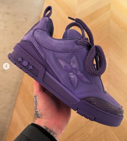 Louis Vuitton 1AHDK8 LV Trainer Sneaker translucent PVC Monogram Spring 2025 men's collection vintage basketball sneakers