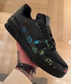Black Men shoes Louis Vuitton 1AHDK8 LV Trainer Sneaker translucent PVC Monogram