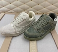 Black Men shoes Louis Vuitton 1AHDK8 LV Trainer Sneaker translucent PVC Monogram