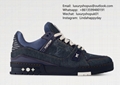 Buy shoe Pink Monogram denim Louis Vuitton 1AHT23 LV Trainer basketball sneakers