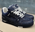 White Louis Vuitton 1ADH4C LV Trainer Sneaker Monogram Eclipse Reverse new shoes