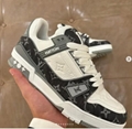 Buy Louis Vuitton 1ADF5C LV Trainer Sneaker Virgil Abloh Monogram denim shoes