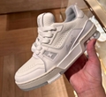 1ADDYX LV Trainer Sneaker Blue Louis Vuitton Virgil Abloh Monogram denim shoes