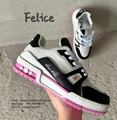 1AHDN2 LV Trainer Sneaker White Louis Vuitton Virgil Abloh Monogram denim shoes