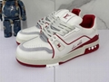 1ABODG LV Trainer Sneaker Virgil Abloh Louis Vuitton Monogram denim velcro strap
