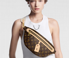 Louis Vuitton LV M46784 High Rise bumbag Monogram coated canvas textile strap 