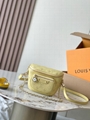 LOUIS VUITTON N00130 NEW Mini Bumbag Damier Azur crossbody bag multiple zipped pockets