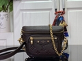 LOUIS VUITTON N00130 NEW Mini Bumbag Damier Azur crossbody bag multiple zipped