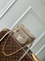 LOUIS VUITTON N00130 NEW Mini Bumbag Damier Azur crossbody bag multiple zipped