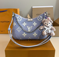 Louis Vuitton M14634 NEW Boulogne bag Monogram Empreinte versatile design LV chain bag Flower charms handbag