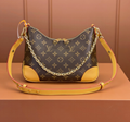 Louis Vuitton M14634 NEW Boulogne bag Monogram Empreinte versatile design LV chain bag Flower charms handbag