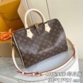 Louis Vuitton M46977 CUSTOMIZABLE Speedy Bandoulière 25 Monogram padlock LV bags