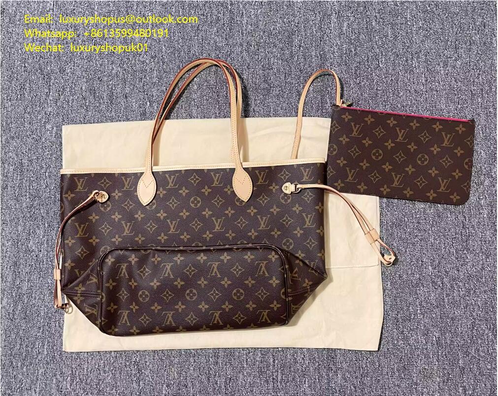 LOUIS VUITTON Designer Tote Handbag Neverfull MM Monogram Canvas LV Icons Women's Bags M41177