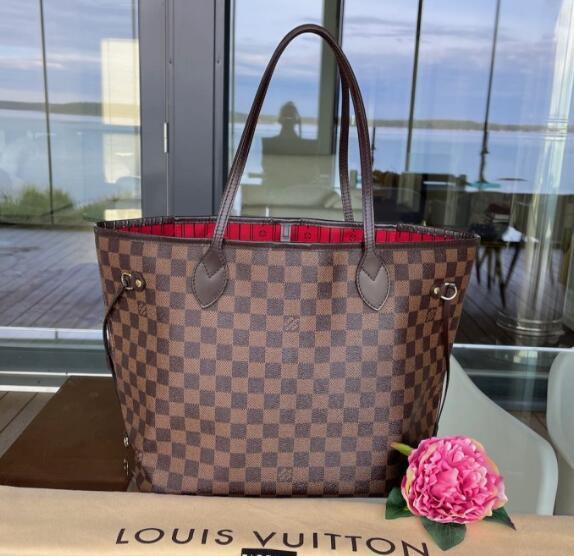 LOUIS VUITTON Designer Tote Handbag Neverfull MM Monogram Canvas LV Icons Women's Bags M41177