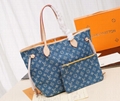 LOUIS VUITTON Designer Tote Handbag Neverfull MM Monogram Canvas LV Icons Women