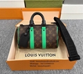 Louis Vuitton Keepall Bandoulière 25 Monogram Macassar Canvas LV handbag luxury crossbody bag