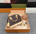 Louis Vuitton M45578 Boite Chapeau Souple PM Shoulder Bag Brown Leather Monogram