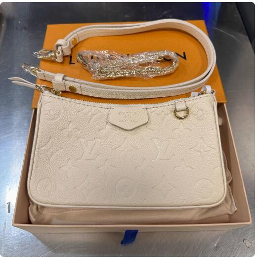 Louis Vuitton Easy Pouch On Strap Monogram Empreinte Leather Louis Vuitton Handbags for Women LV bags