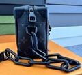 Louis Vuitton M44735 Monogram Eclipse Mini Soft Trunk box Virgil Abloh LV luxury handbag bags