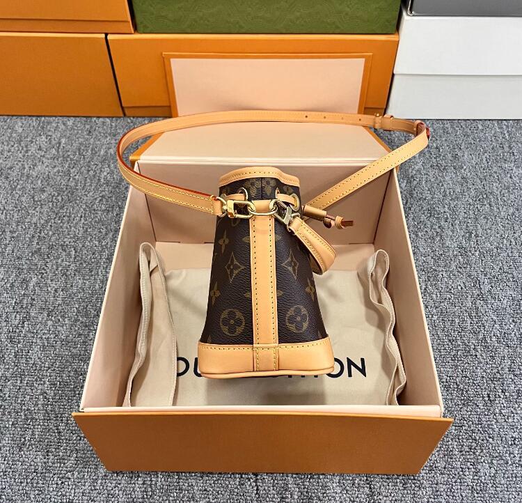 Louis Vuitton M81266 Nano Noé Monogram canvas LV Noe Handbag luxury cheap sale LV bag handbag