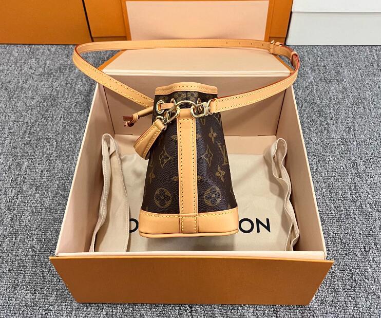 Louis Vuitton M81266 Nano Noé Monogram canvas LV Noe Handbag luxury cheap sale LV bag handbag