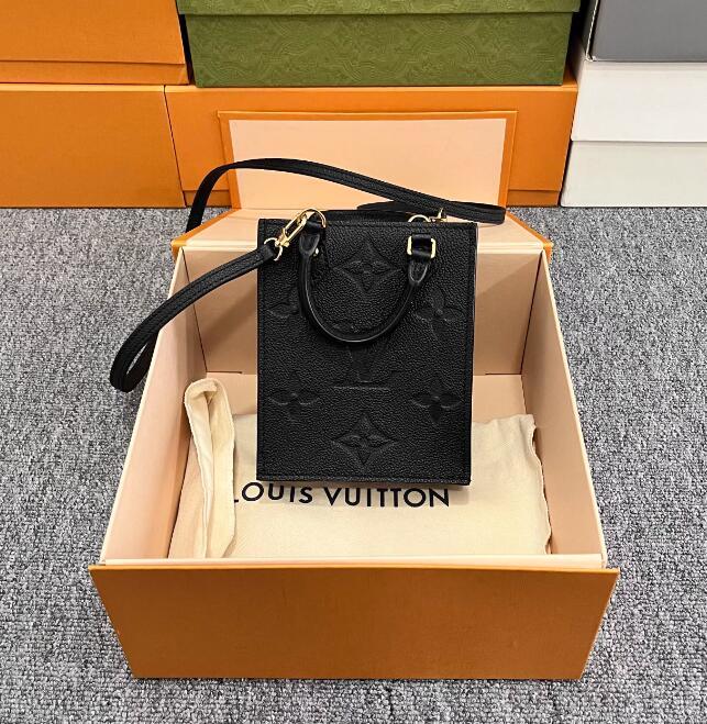 Louis Vuitton Monogram Empreinte Petite Sac Plat M80478 Handbag LV bags luxury 