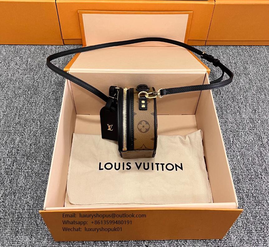 LV Louis Vuitton Monogram Reverse Mini Boite Chapeau M68276 Luxury brand handbag