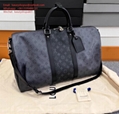 LV Louis Vuitton M40605 Keepall 55 Bandoulière Monogram Eclipse canvas Padlock 