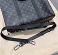 Louis Vuitton M46452 Sac Plat Bag Monogram Eclipse business everyday bag LV handbag