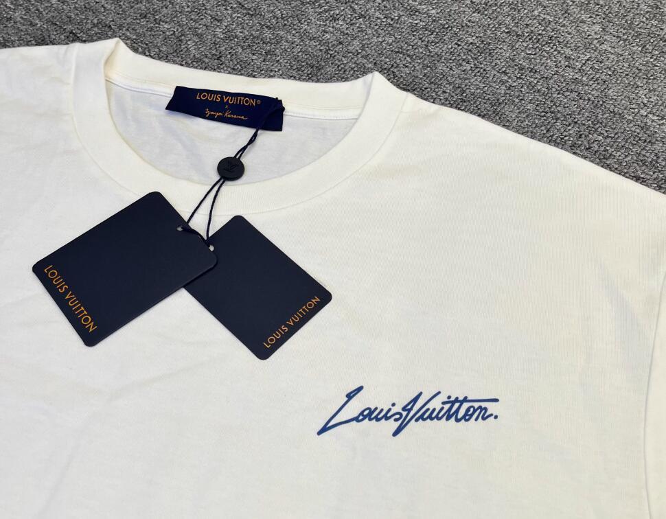 Louis Vuitton x Yayoi Kusama Infinity Dots Shirt Indigo T-Shirt lv tee cheap 