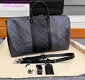 M22762 Louis Vuitton Monogram Washed Demin Keepall Bandoulière 25 Keepall lv bag
