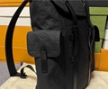 Louis Vuitton Christopher MM Monogram Taurillon Leather Black M55699 LV men bag 