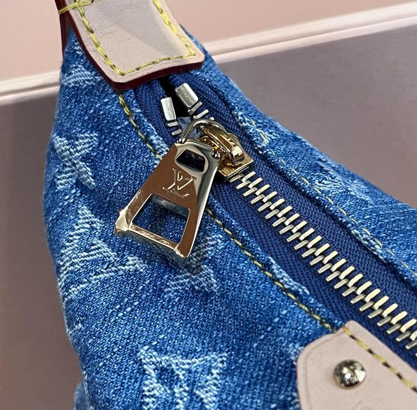 Louis Vuitton Hills Pochette Blue Denim For Women M82949 LV handbag luxury sale