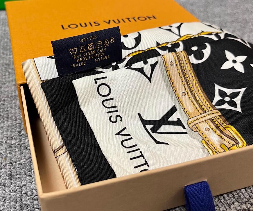 Louis Vuitton Women's Silk Scarves Squares Bandeaus Luxe Prints Designer Scarves