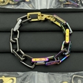 Louis Vuitton M00855 Monogram Plate Chain Bracelet fashion design LV jewellery