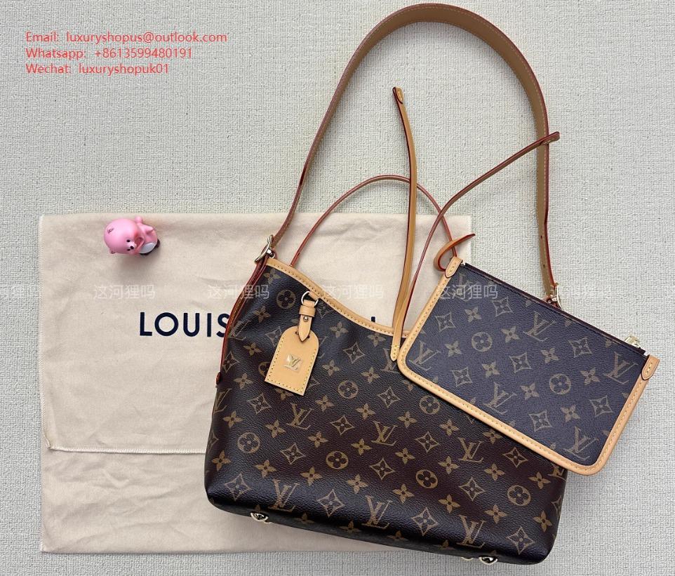 LOUIS VUITTON M46203 CarryAll PM MM Monogram LV Vibe Classic Designer city bag for Women 