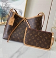 LOUIS VUITTON M46203 CarryAll PM MM Monogram LV Vibe Classic Designer city bag for Women 
