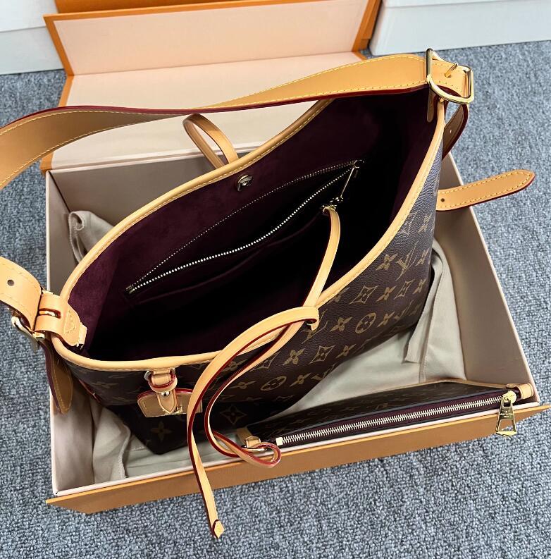 LOUIS VUITTON M46203 CarryAll PM MM Monogram LV Vibe Classic Designer city bag for Women 