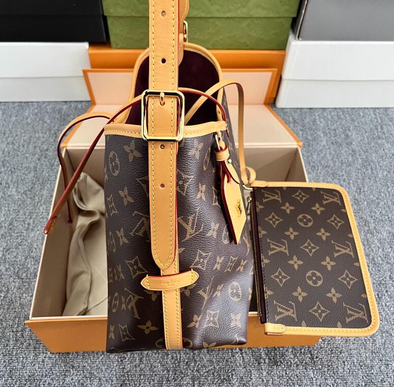 LOUIS VUITTON M46203 CarryAll PM MM Monogram LV Vibe Classic Designer city bag for Women 